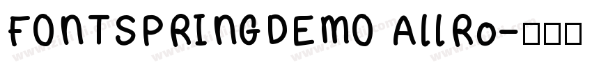FONTSPRINGDEMO AllRo字体转换